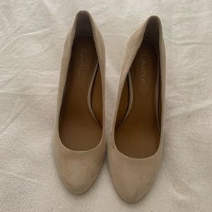 Calvin Klein suede heels